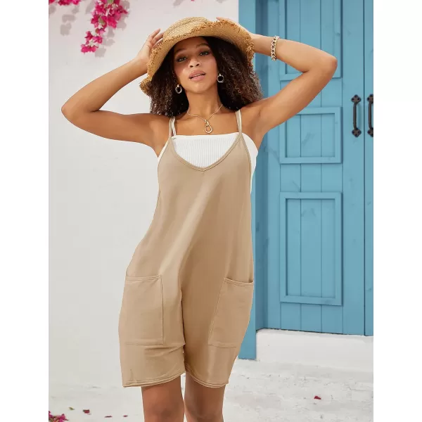Tanming Rompers for Women Summer Casual Sleeveless Short Overalls Jumpsuits Shorts