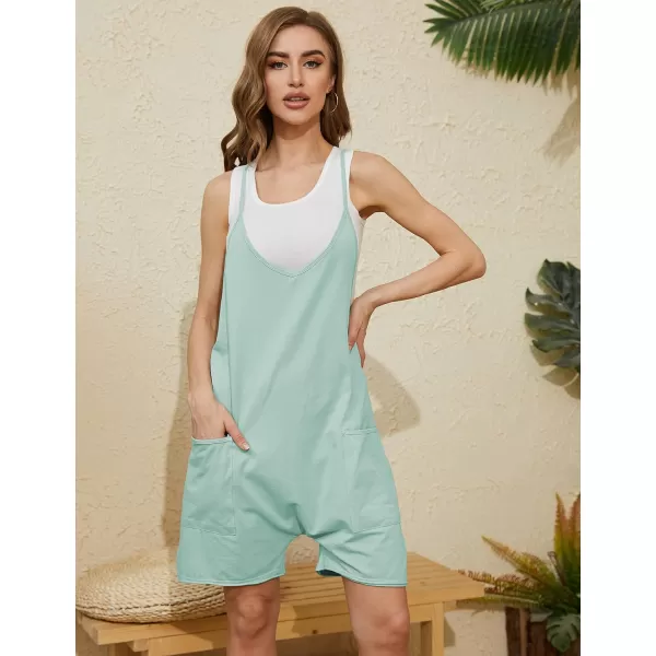 Tanming Rompers for Women Summer Casual Sleeveless Short Overalls Jumpsuits Shorts