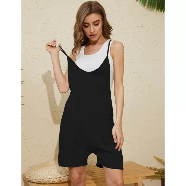 Tanming Rompers for Women Summer Casual Sleeveless Short Overalls Jumpsuits Shorts