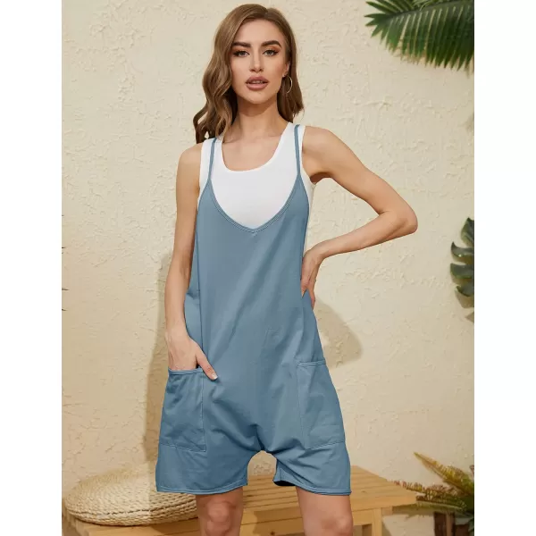 Tanming Rompers for Women Summer Casual Sleeveless Short Overalls Jumpsuits Shorts