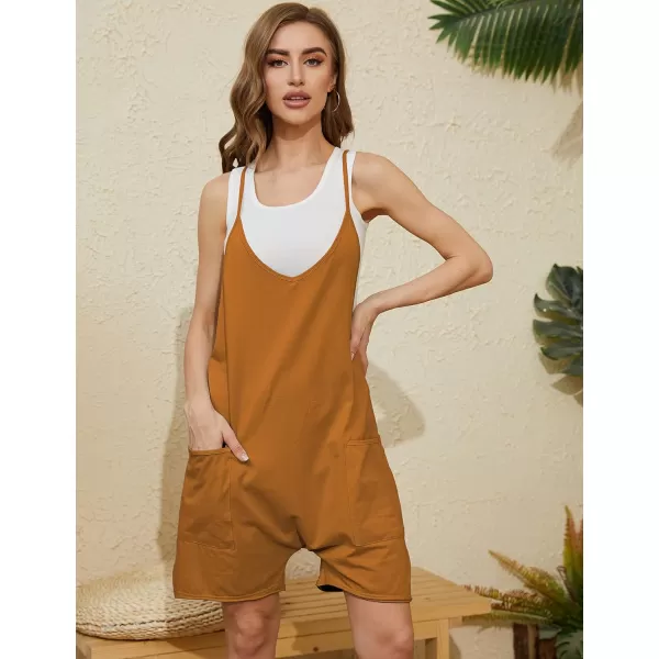 Tanming Rompers for Women Summer Casual Sleeveless Short Overalls Jumpsuits Shorts