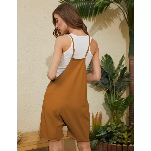Tanming Rompers for Women Summer Casual Sleeveless Short Overalls Jumpsuits Shorts