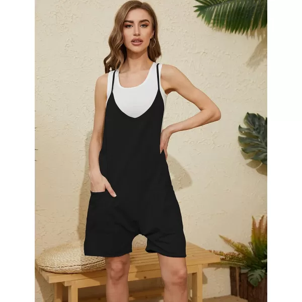 Tanming Rompers for Women Summer Casual Sleeveless Short Overalls Jumpsuits Shorts
