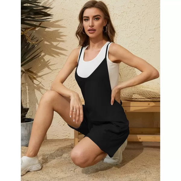 Tanming Rompers for Women Summer Casual Sleeveless Short Overalls Jumpsuits Shorts