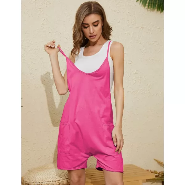 Tanming Rompers for Women Summer Casual Sleeveless Short Overalls Jumpsuits Shorts