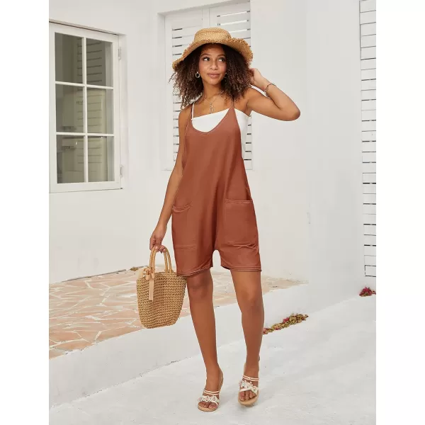 Tanming Rompers for Women Summer Casual Sleeveless Short Overalls Jumpsuits Shorts