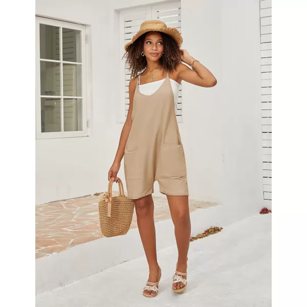 Tanming Rompers for Women Summer Casual Sleeveless Short Overalls Jumpsuits Shorts