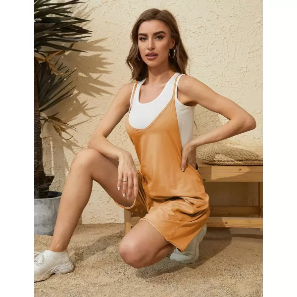 Tanming Rompers for Women Summer Casual Sleeveless Short Overalls Jumpsuits Shorts