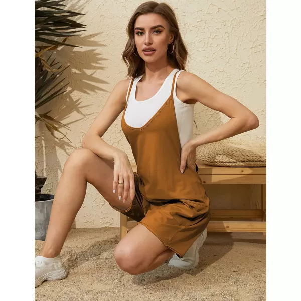 Tanming Rompers for Women Summer Casual Sleeveless Short Overalls Jumpsuits Shorts