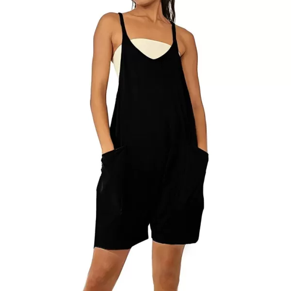 Tanming Rompers for Women Summer Casual Sleeveless Short Overalls Jumpsuits Shorts