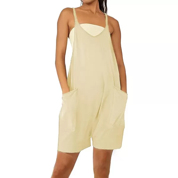 Tanming Rompers for Women Summer Casual Sleeveless Short Overalls Jumpsuits Shorts