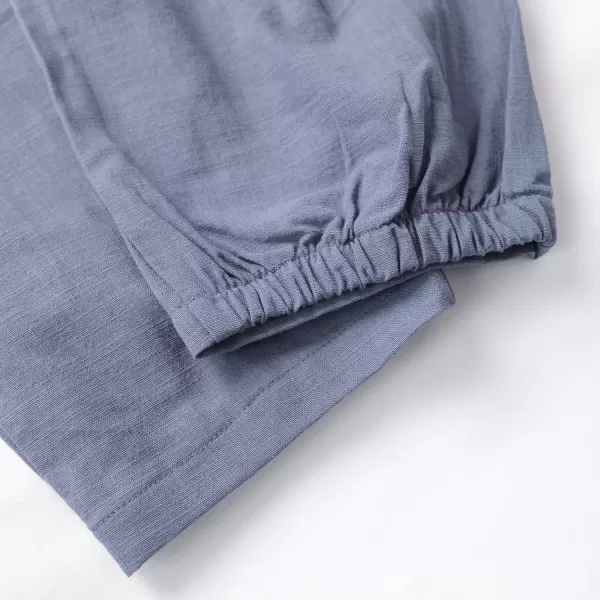 Tanming Linen Pants for Women Summer Casual High Waisted Drawstring White Beach Pant