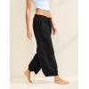 imageTanming Womens Baggy Sweatpants Barrel Leg Trousers Elastic Waisted Drawstring Lounge Joggers PantsBlack