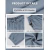 imageTanming Womens Baggy Sweatpants Barrel Leg Trousers Elastic Waisted Drawstring Lounge Joggers PantsBlue Grey