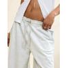 imageTanming Womens Baggy Sweatpants Barrel Leg Trousers Elastic Waisted Drawstring Lounge Joggers PantsLight Grey