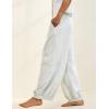 imageTanming Womens Baggy Sweatpants Barrel Leg Trousers Elastic Waisted Drawstring Lounge Joggers PantsLight Grey