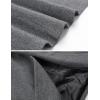 imageTanming Womens Notch Lapel Double Breasted Wool Blend Mid Long Pea Trench CoatDark Grey