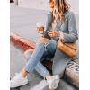 imageTanming Womens Notch Lapel Double Breasted Wool Blend Mid Long Pea Trench CoatLight Grey