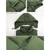 imageTanming Black Puffer Vest Women Zip Up Lightweight Sleeveless Winter Outerwear Vests with HoodArmy Green