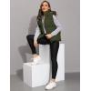 imageTanming Black Puffer Vest Women Zip Up Lightweight Sleeveless Winter Outerwear Vests with HoodArmy Green
