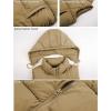 imageTanming Black Puffer Vest Women Zip Up Lightweight Sleeveless Winter Outerwear Vests with HoodKhaki
