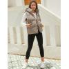 imageTanming Black Puffer Vest Women Zip Up Lightweight Sleeveless Winter Outerwear Vests with HoodLight Khaki