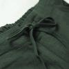imageTanming Linen Pants for Women Summer Casual High Waisted Drawstring White Beach PantArmygreen