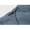 imageTanming Linen Pants for Women Summer Casual High Waisted Drawstring White Beach PantBluegrey