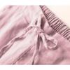 imageTanming Linen Pants for Women Summer Casual High Waisted Drawstring White Beach PantPink03