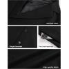 imageTanming Mens Black Trench Coat Notched Lapel Single Breasted Long Peacoat OvercoatBlack