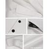 imageTanming Mens Black Trench Coat Notched Lapel Single Breasted Long Peacoat OvercoatWhite