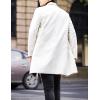 imageTanming Mens Black Trench Coat Notched Lapel Single Breasted Long Peacoat OvercoatWhite