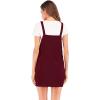 imageTanming Womens Corduroy A Line Cute Jumper Pinafore Bib Overall Mini Dress SkirtWine Red