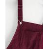 imageTanming Womens Corduroy A Line Cute Jumper Pinafore Bib Overall Mini Dress SkirtWine Red