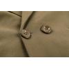 imageTanming Womens Elegant Notched Collar Button Wool Blend Solid Long Pea Coat OvercoatCamel
