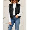 imageTanming Womens Fashion Autumn and Winter Warm Short Faux Fur VestsBlack