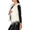 imageTanming Womens Fashion Autumn and Winter Warm Short Faux Fur VestsWhite