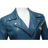 imageTanming Womens Faux Leather Moto Biker Short Coat JacketA Blue