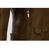 imageTanming Womens Faux Leather Moto Biker Short Coat JacketA Brown