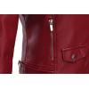 imageTanming Womens Faux Leather Moto Biker Short Coat JacketA Wine Red