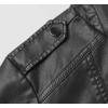 imageTanming Womens Faux Leather Moto Biker Short Coat JacketB Black10