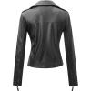 imageTanming Womens Faux Leather Moto Biker Short Coat JacketB Black10