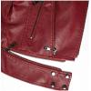 imageTanming Womens Faux Leather Moto Biker Short Coat JacketC Wine Red14