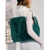imageTanming Womens Fuzzy Sherpa Fleece Vest Lightweight Cozy Sleeveless Gilet Half Zip Pullover Waistcoat with PocketDark Green