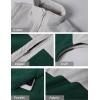 imageTanming Womens Fuzzy Sherpa Fleece Vest Lightweight Cozy Sleeveless Gilet Half Zip Pullover Waistcoat with PocketDark Green