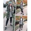 imageTanming Womens Long Puffer Vest Casual Sleeveless Puffy Jacket with Removable HoodArmy Green