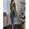 imageTanming Womens Long Puffer Vest Casual Sleeveless Puffy Jacket with Removable HoodArmy Green