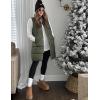 imageTanming Womens Long Puffer Vest Casual Sleeveless Puffy Jacket with Removable HoodArmy Green