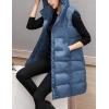 imageTanming Womens Long Puffer Vest Casual Sleeveless Puffy Jacket with Removable HoodBlue