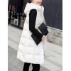 imageTanming Womens Long Puffer Vest Casual Sleeveless Puffy Jacket with Removable HoodWhite